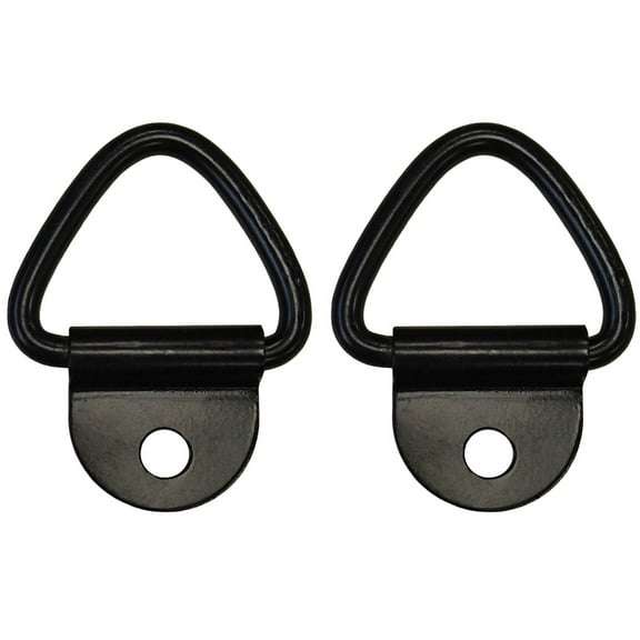 RAParts Two (x2) 1/4" Steel Bolt-On D-Rings For Trucks, Trailers, ATVs, Straps, Motorcycles, Rope, Chain, and More!