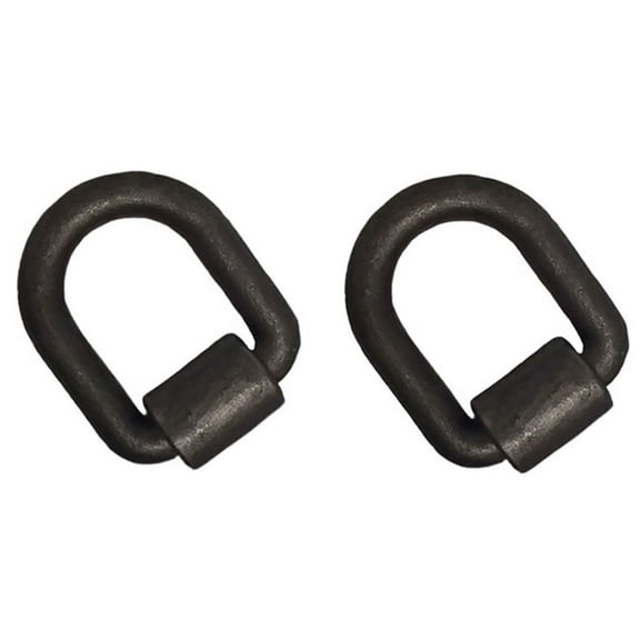 RAParts Weld-On D-Ring Mount 1-Inch Tie Down Anchor w/ Bracket 47,000 Pounds Break Strength for Trailers Trucks Cargo Tie Downs (Pack of 2)