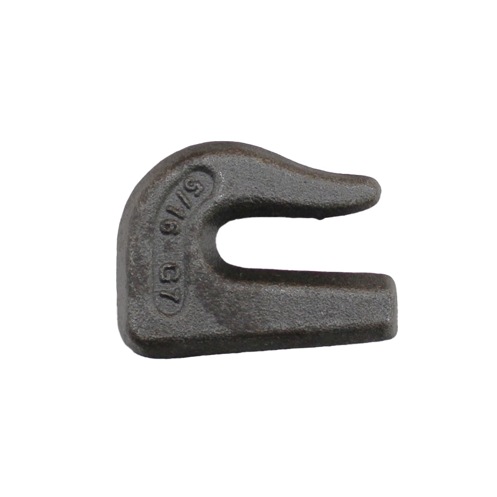 6-Pack 5/16" Grade 70 (G70) Weld-On Grab Hooks - For Chain, Buckets, Trailers, Rigging
