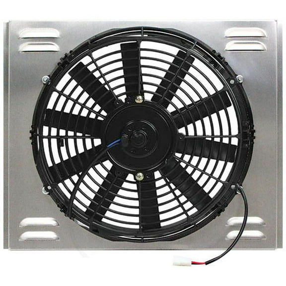 RAParts Z40118 Single High CFM 16" Electric Fan & Shroud - 17 x 19 3/4 x 4 1/8