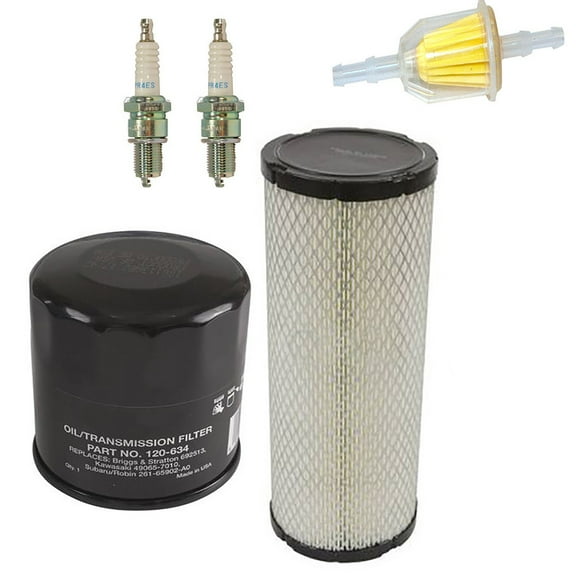 RAParts Zero Turn Filters and Spark Plugs Kit Fits Gravely 260Z with Fits Kawasaki FX751V FX801V FX850V Engines 21536900 11013-7020 21380000 49019-0707 21538500 92070-7004 490657010
