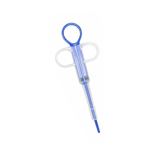 RAQOE Pet Piller|Soft Silicone Tip Pill Dispenser for Dogs with Finger Rings for Enhanced Control|Ideal for Tablets&Capsules|Easy Medication Administration Tool|Blue Single