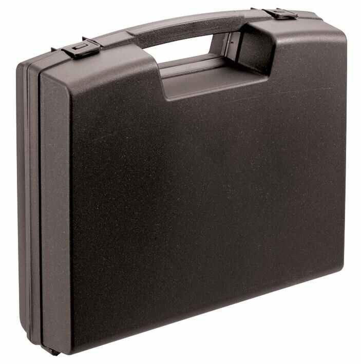 RARAION - Black Plastic Briefcase Storage Case - 76mm x 280mm x 240mm