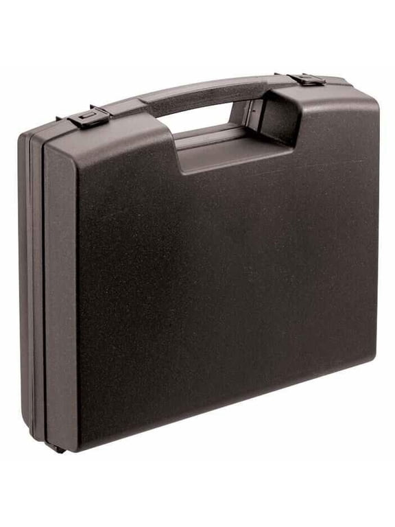 - Black Plastic Briefcase Storage Case - 76mm x 280mm x 240mm