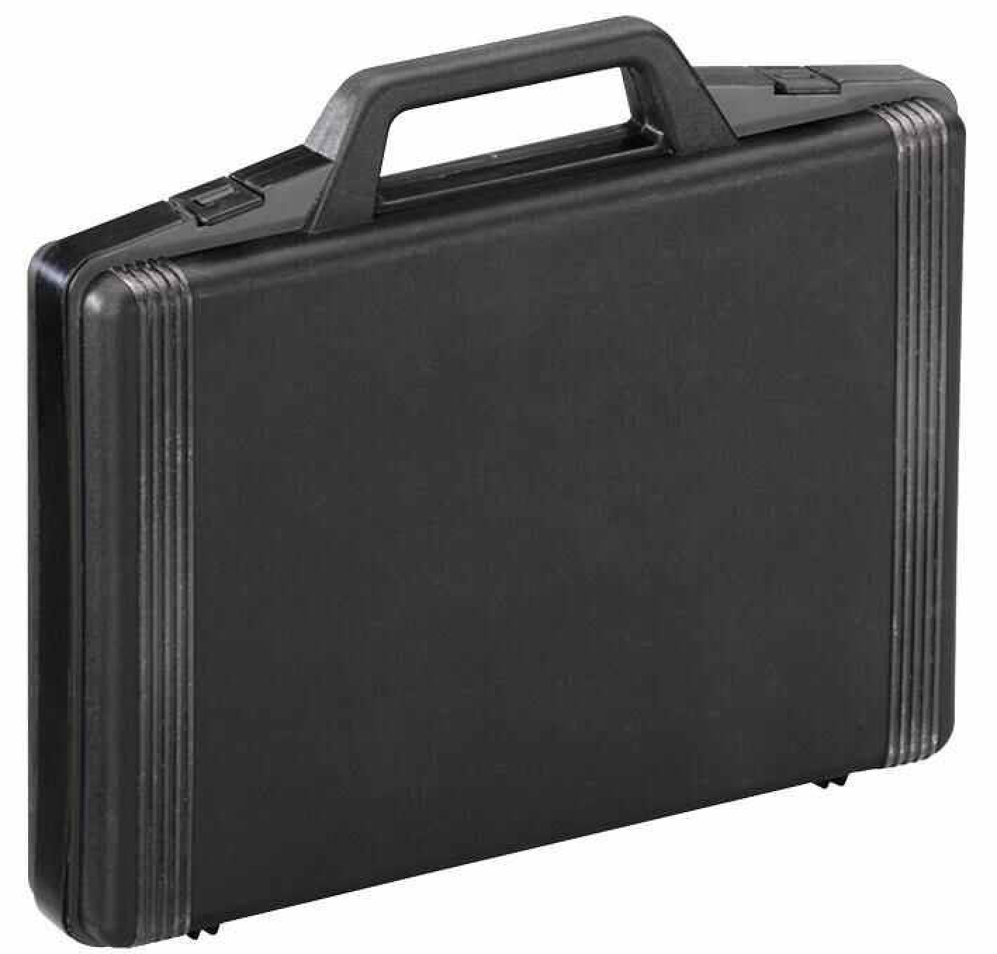 RARAION Black Polypropylene Briefcase Storage Case with Foam