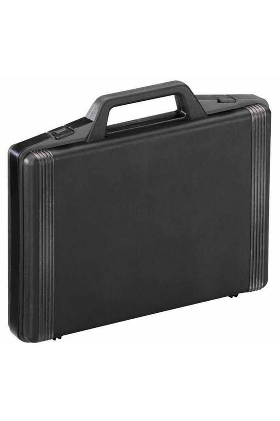 Black Polypropylene Briefcase Storage Case with Foam Insert