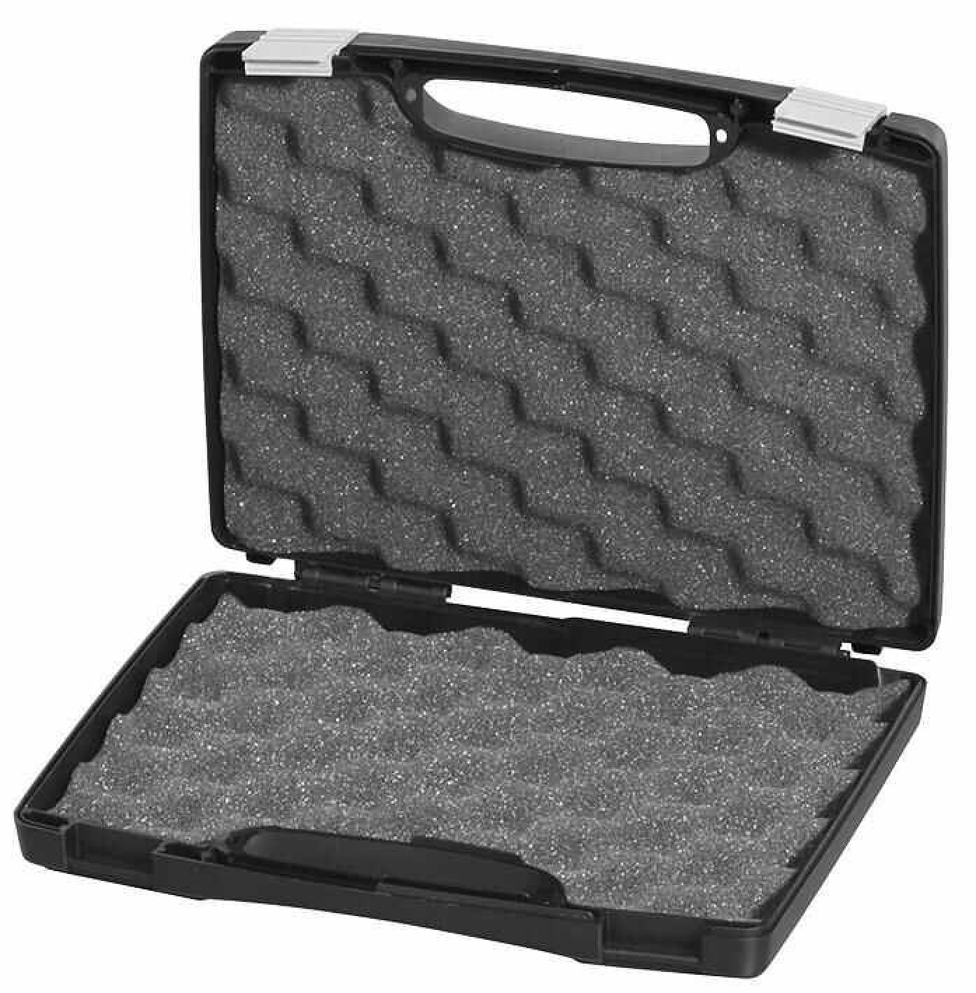 RARAION Black Polypropylene Briefcase Storage Case with Foam Insert