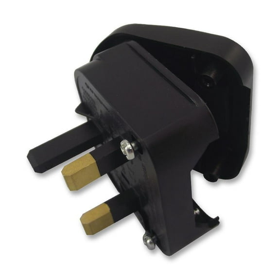 RARAION - Euro 2-Pin to UK 3-Pin Adaptor Black