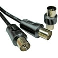 thumbnail image 1 of RARAION - TV Aerial Coaxial Lead, Male to Female, Black, 3m, 1 of 1