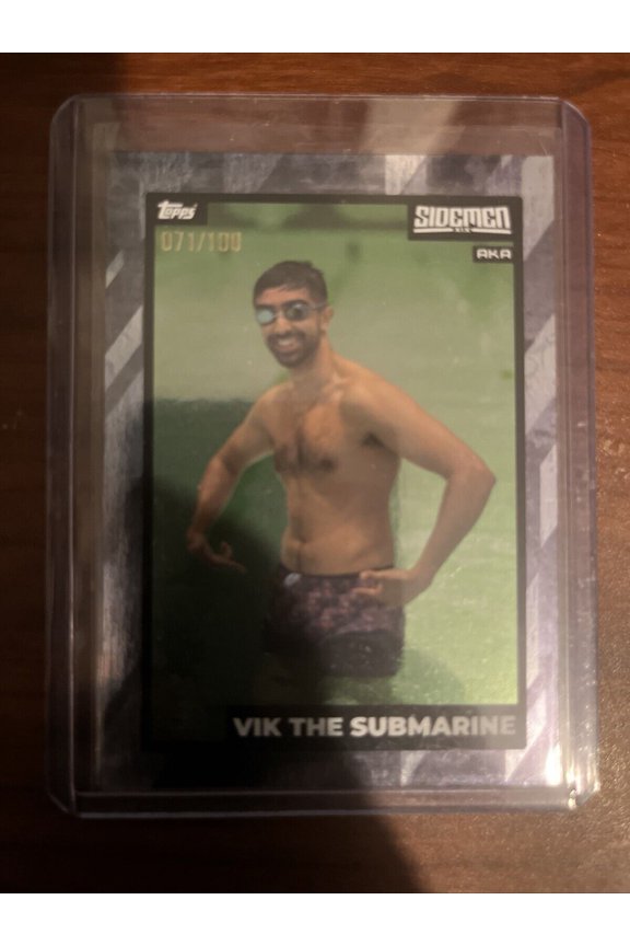 RARE 2022 Topps X Sidemen Side Card Vik The Submarine Green Foil 071/100