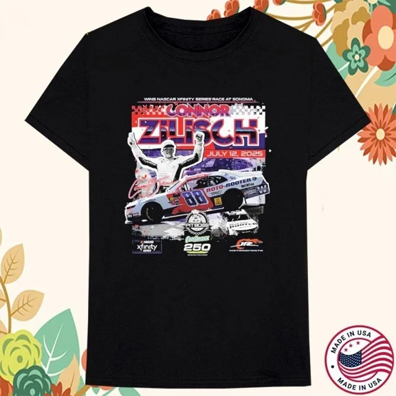 RARE #88 Connor Zilisch Win Thank For fans T Shirt S-5XL Cotton Black AG611