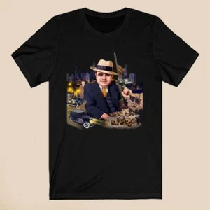 RARE Al Capone American Legend Men's Black T-Shirt Size S-5XL