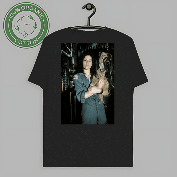 RARE Alien Horror Movie Shirt Ellen Ripley Jonesy Cat-TH60859