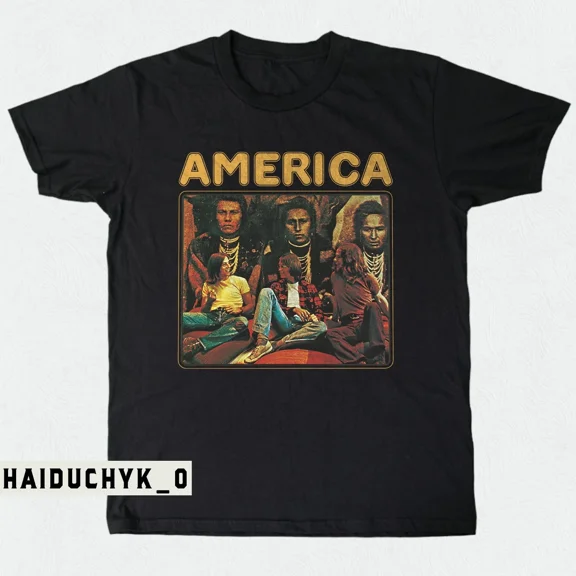 RARE America Band Unisex Black T-shirt Size S-5XL