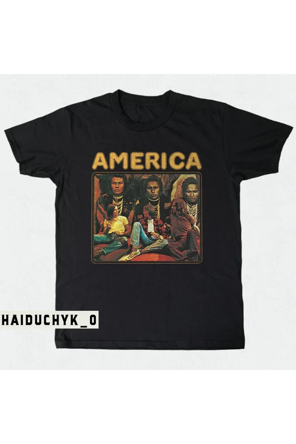RARE America Band Unisex Black T-shirt Size S-5XL