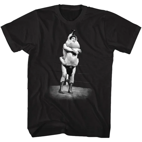 RARE Andre The Giant Piledriver Black Wrestling Icon Shirt