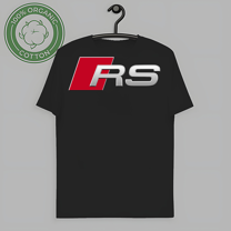 RARE Audi RS Emblem Racing Sports Car Men's Black T-Shirt Size S-5XL-TH56197
