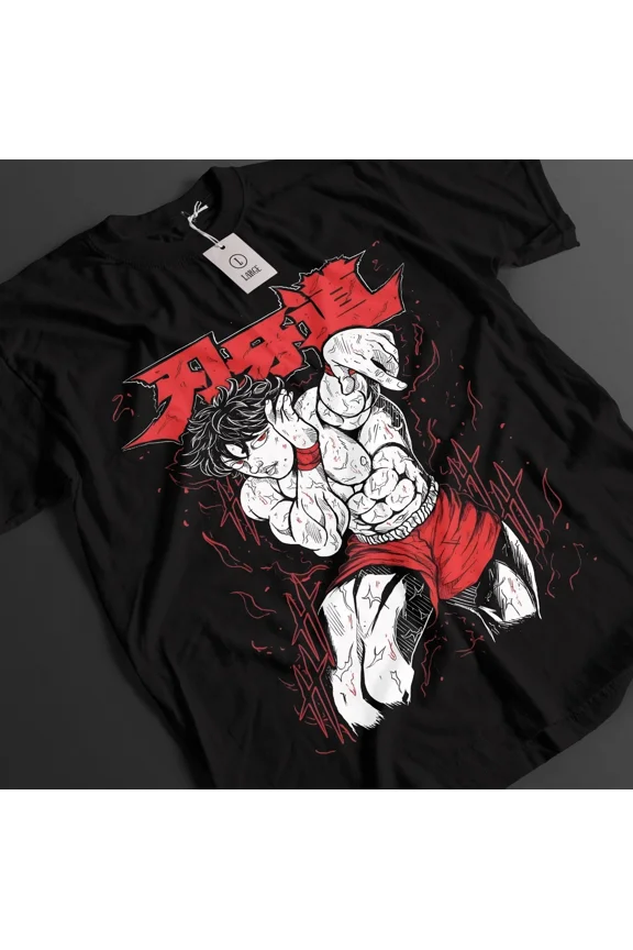 RARE Baki The Grappler Shirt Baki Hanma Tshirt Yujiro Top Fighting T-Shirt Unisex Tee
