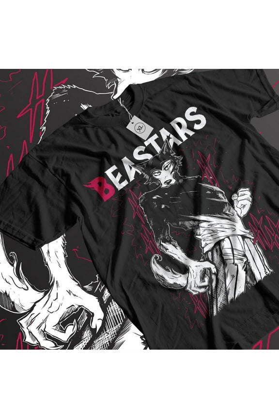 RARE Beastars Legoshi Beastars T-Shirt Girl Anime Japanaise Style Gift Shirt Black