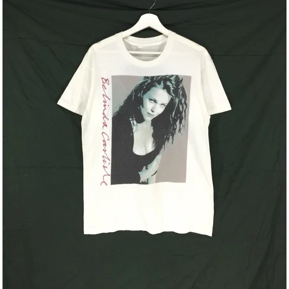 RARE Belinda Carlisle White Color All Size Cotton Shirt Gift For Fan