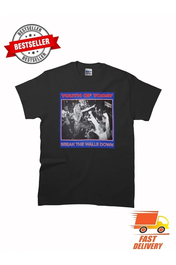 RARE Best Match Youth Of Today Break Down the Walls Premium T-Shirt SizeS to 2XL