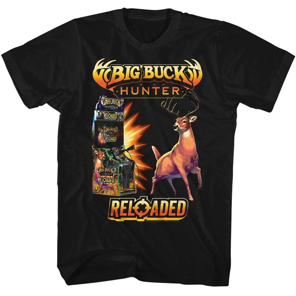 RARE Big Buck Hunter Reloaded Black Gaming Shirt