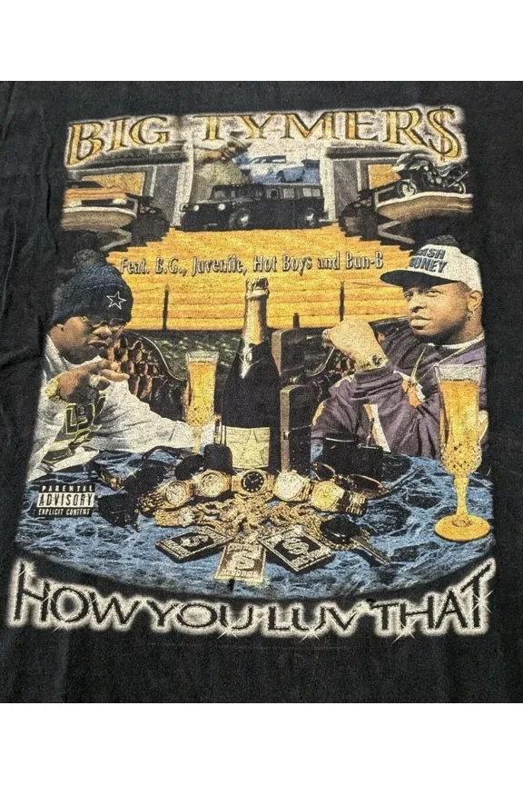 RARE Big Tymers Cash Money Records Rare Rap Tee BO1770