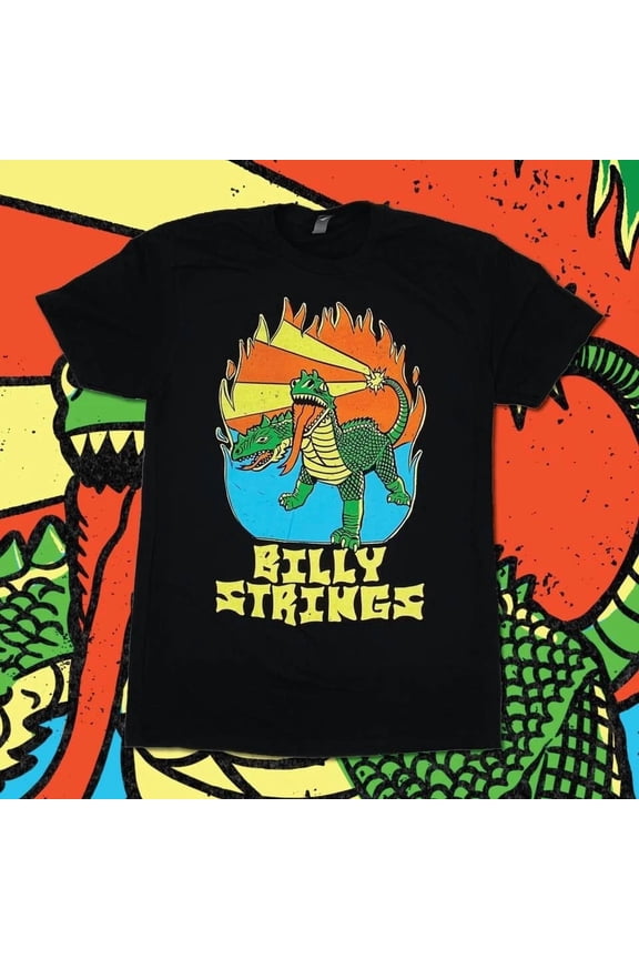 RARE Billy Strings vintage Black Short Sleevee Cotton T-shirt S To 4XL BO1530