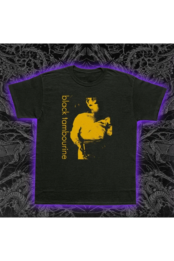 RARE Black Tambourine T-Shirt Indie Pop Noise Pop Shoegaze Lo-Fi Slumberland S-5XL
