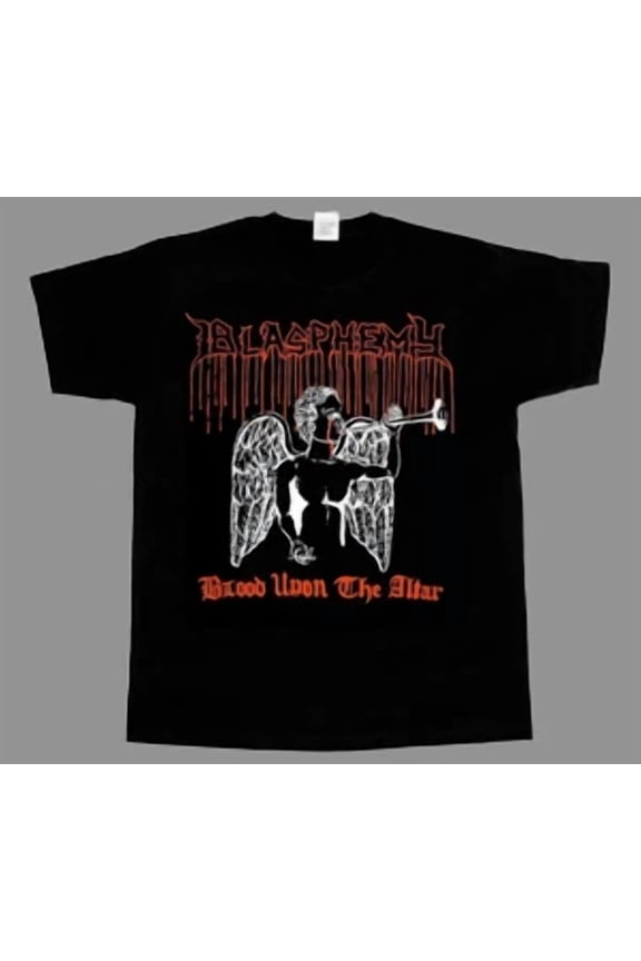 RARE Blasphemy T Shirt Blood Upon The Altar S-5XL