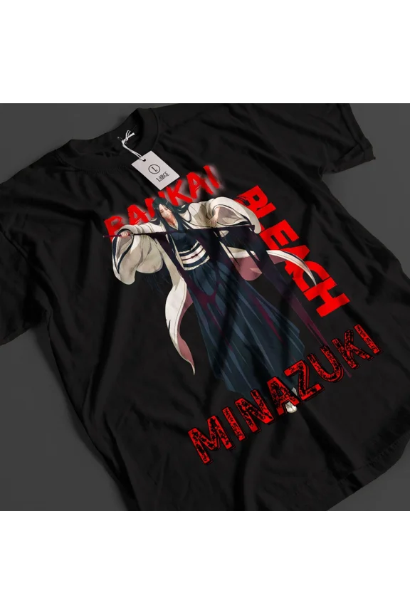 RARE Bleach Anime Shirt Unohana T-Shirt Ichigo Bankai Tshirt Aizen Zaraki Unisex Tee
