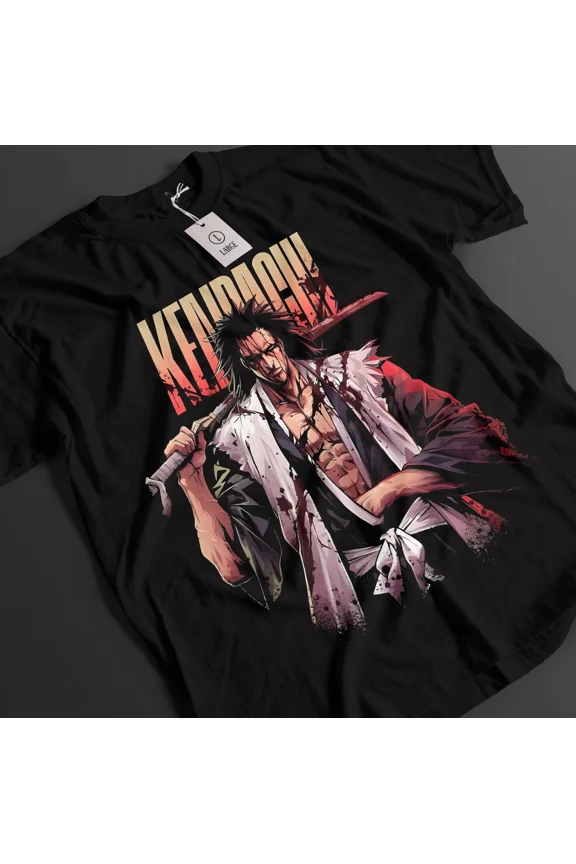RARE Bleach Anime Shirt Zaraki Kenpachi Tshirt Ichigo Bankai T-Shirt Aizen Unisex Tee