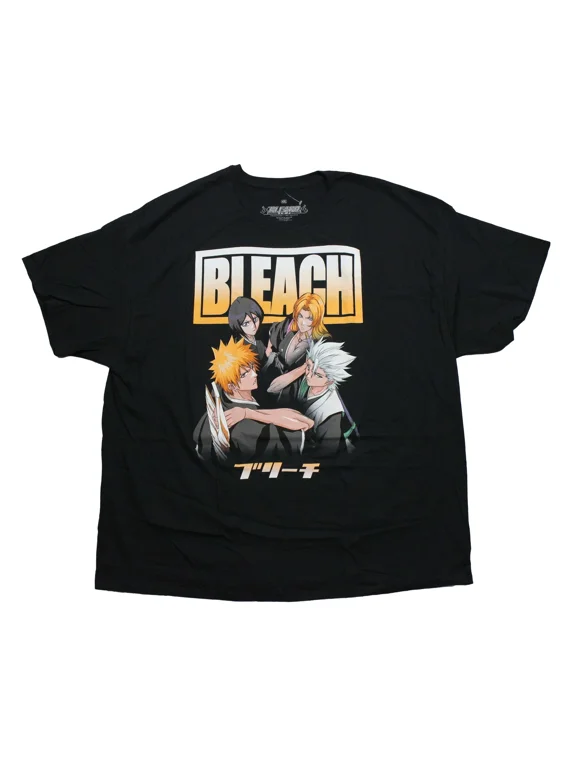 RARE Bleach New Adult T-Shirt - Characters Under Large Bleach Name
