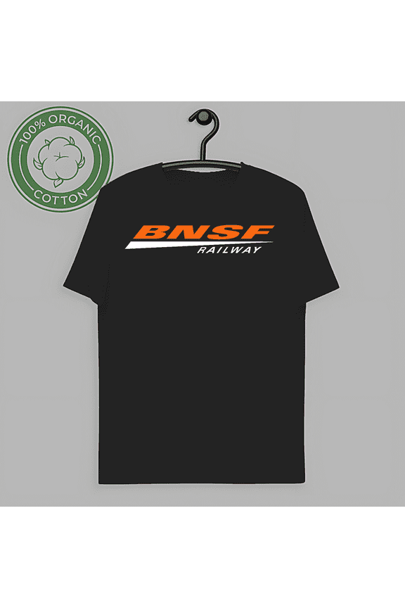 RARE Bnsf Railway Men's Black T-Shirt S-5XL-TH61240