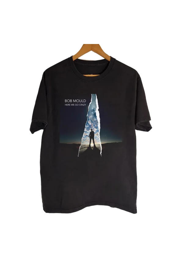 RARE Bob Mould Here We Go Crazy Album All size S-5XL Gift For Fans T-shirt HRB423