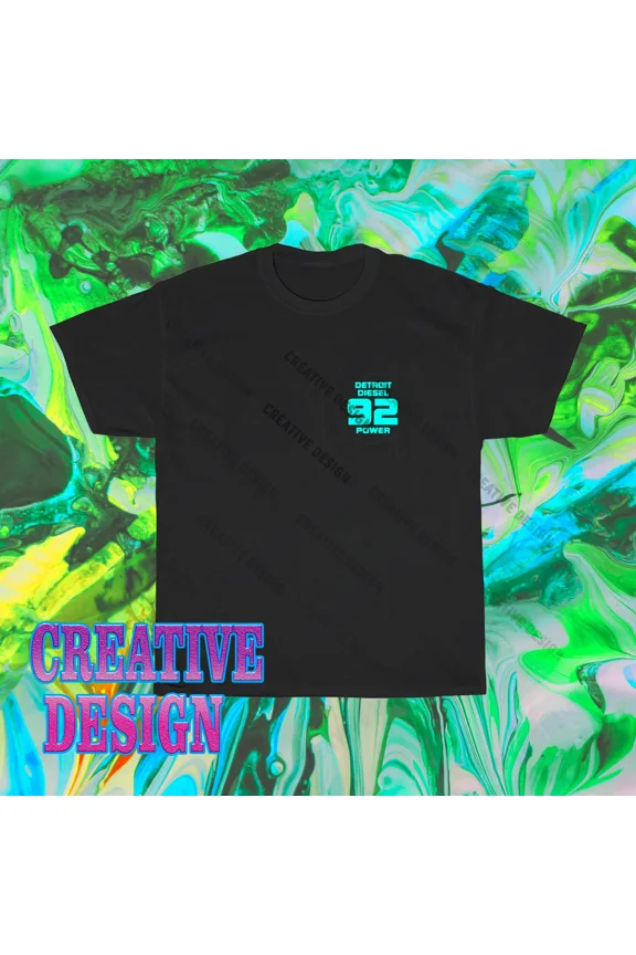 RARE Brand New Detroit Diesel Power Logo T-Shirt Funny Size S to 5XL