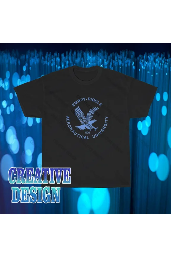 RARE Brand New Embry–Riddle Aeronautical University Logo T-Shirt Funny Size S to 5XL