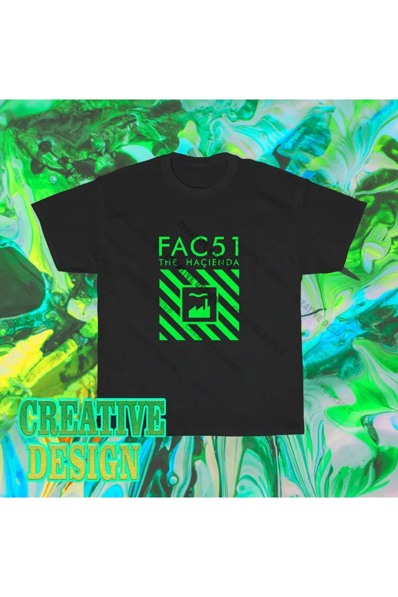 RARE Brand New Factory Records Logo T-Shirt Funny Size S to 5XL