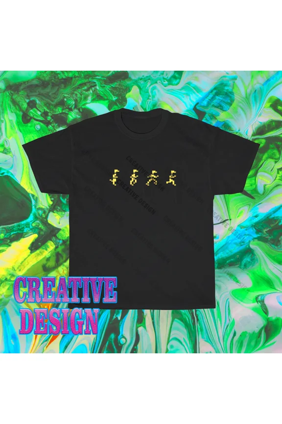 RARE Brand New Intellivision Running Logo T-Shirt Funny Size S to 5XL