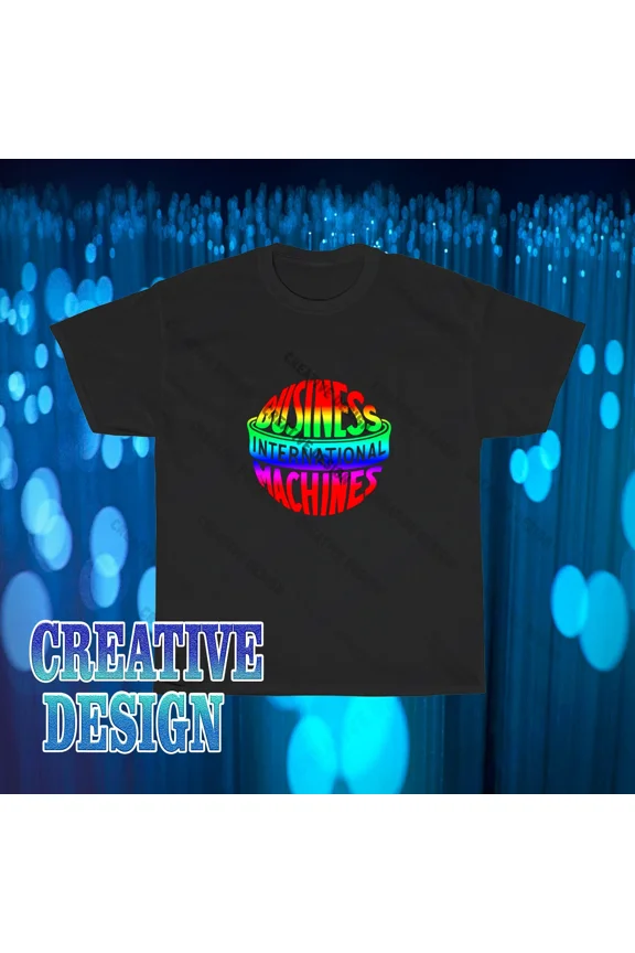 RARE Brand New International Business Machines Logo T-Shirt Funny Size S to 5XL