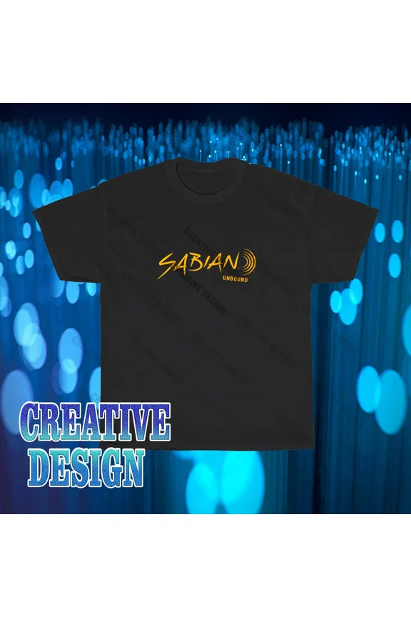 RARE Brand New Sabian Cymbals Drums logo T-Shirt Funny Size S to 5XL