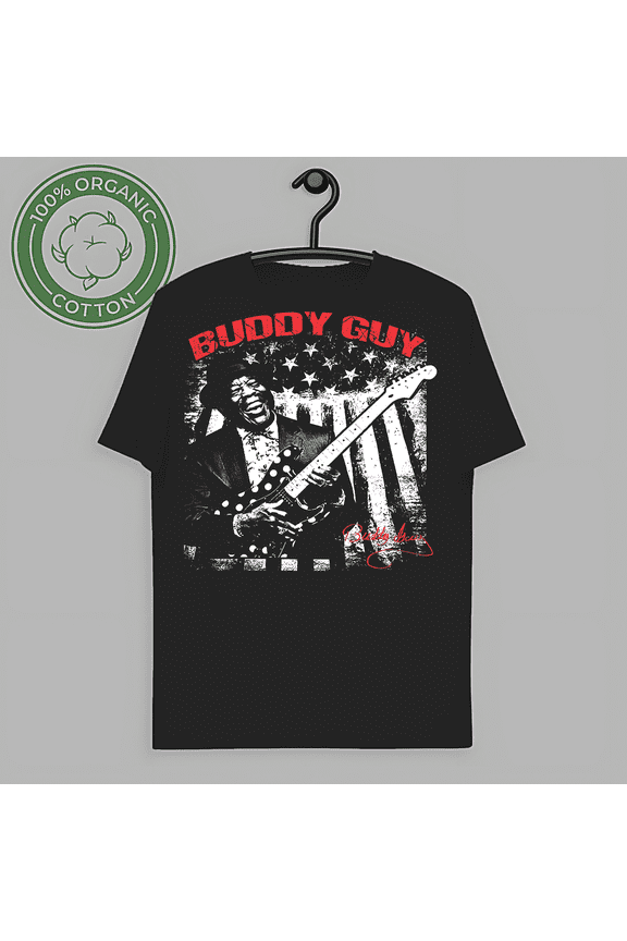 RARE Buddy Guy Play Guitar Cotton Black All Size S-2345XL Unisex T-Shirt-TH60360
