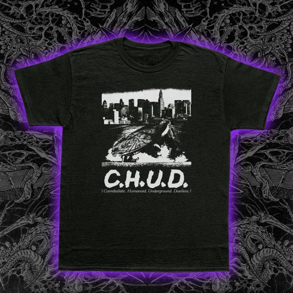 RARE C.H.U.D. 1984 Cult Horror T-Shirt Sewer Mutants Movie Tee Retro Scary Shirt
