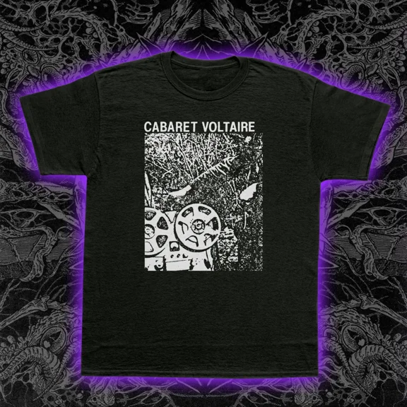 RARE Cabaret Voltaire T-Shirt Industrial Post-Punk Electronic Sheffield Music Tee