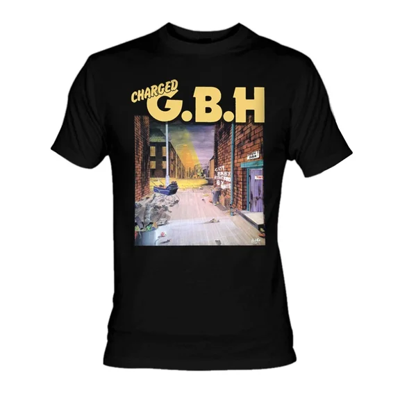 RARE Charged G.B.H band T Shirt men size S-5XL Black EE56