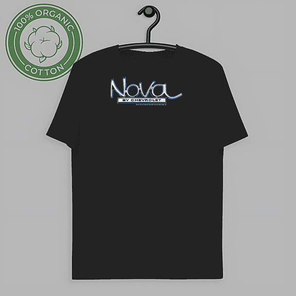RARE Chevy Nova T-Shirt logo - Black Classic Car Muscle Fan, for men & women, up to size 5XL.-TH57378