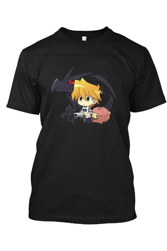 RARE Chibi Joey Wheeler & Red Eyes Black Dragon Yu-Gi-Oh MAN WOMAN T-Shirt S to 5XL