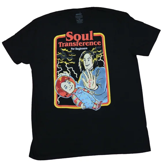RARE Child's Play Chucky Adult New T-Shirt - Soul Transference For Beginners Story