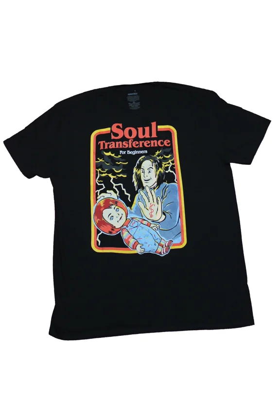 RARE Child's Play Chucky Adult New T-Shirt - Soul Transference For Beginners Story