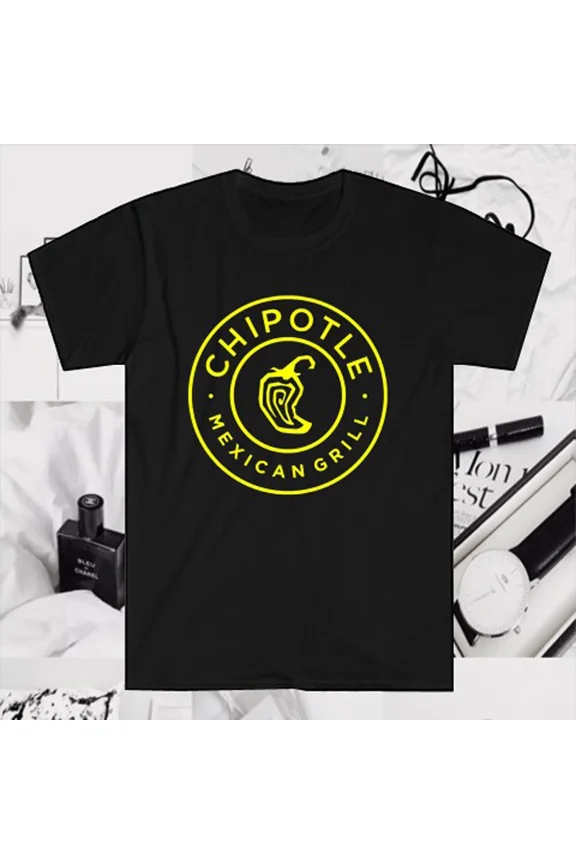 RARE Chipotle Mexican Grill Men's Black T-Shirt Size S to 5XL